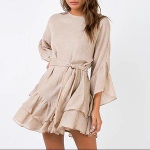 Princess Polly Mocha Antique Wash Mini Dress
